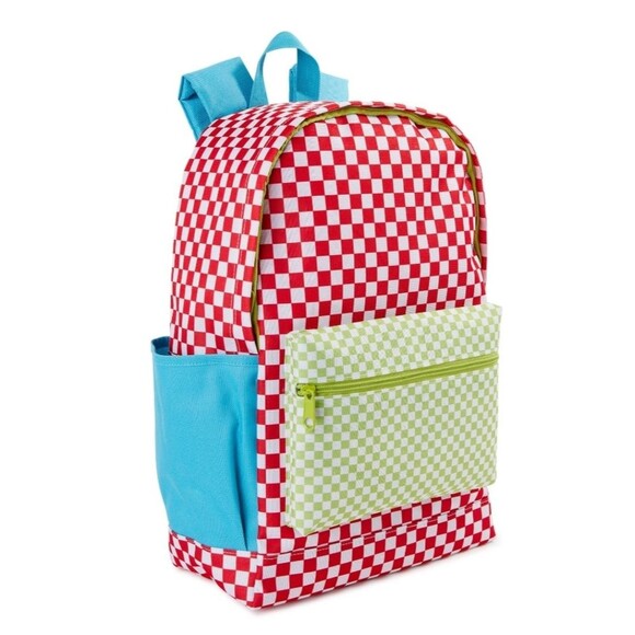 No Boundaries Women's Print Backpack Colorblock Checker Print - Picture 2 of 6